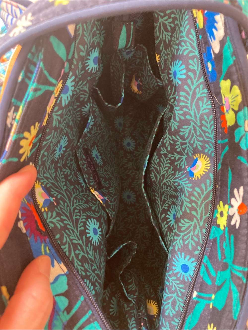 Vera Bradley Navy Moonlight Tote Bag - Picture 14 of 14